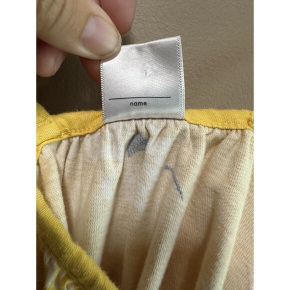 Hanna Andersson Yellow Floral Strappy Dress Girls Size 140 (10) Pockets Sundress - Picture 4 of 11